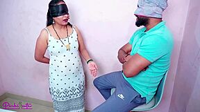 Young Indian maid pounded hard by owner with intense squirt