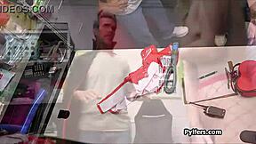 Chubby Female Officer Demands Suspect Suck Her at Work