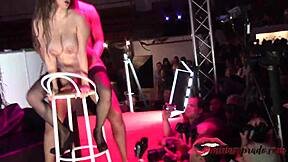 Young Big Tits Tied and Fucked Hard in Public View