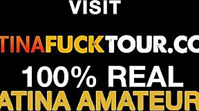 this petite latina teen 18+ bends over and takes a massive cock deep in her ass like a pro