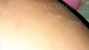 Hey, that ghetto slut's pussy and asshole get stretched and eaten before hard doggystyle fucking and a cumshot on her big ass.