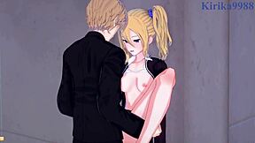 Ai Hayasaka, Kei, and Miyuki Shirogane in Wild Hentai Sex Scene