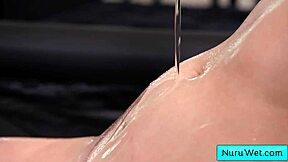 why does this sexy blonde teen 18+ masseuse rub her hot wet body on me during nuru massage? john strong stella sedona