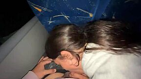 Latina Babe Sucks Off Unknown Passenger On Real Bus, Swallows His Load In Public.