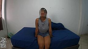 Young Latina's Intense Emotions Unleash in Her First Porn Casting with Big Tits and Passionate Giving