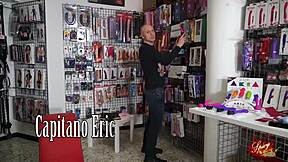 agatha fox gets her hairy pussy fucked by captain eric's big cock in the sexy shop