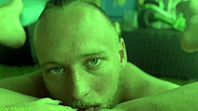 i watch blue-eyed guy eat my pussy to orgasm