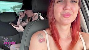 gostosas swallow cock while heading to bc and playing tigrinho on brazilian streets.