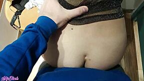 Caught giving a blowjob in dressing room with Letty Black