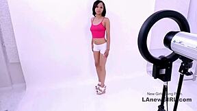 Tiny Brunette Model Fucked Hard in Modeling Audition - Wow!