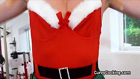 holiday workout session at the gym