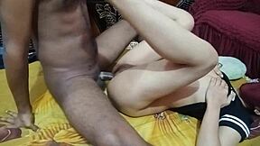 indian sexy college girl getting bent over for fun.