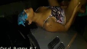 Wife Fucks Young Guy Outside Car In Dark Street While Husband Watches And Films