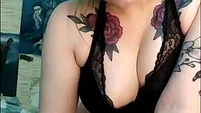 Stunning young babe edges her friend’s cock with lipstick fetish play