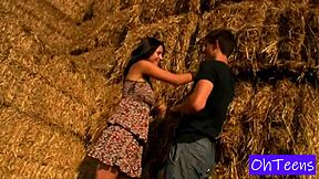 Want to see big tits outdoors?