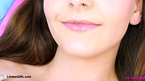 Sweet Teen Brunette Reveals Sexy Body in POV Casting.