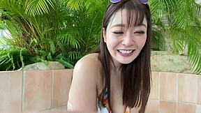 farrah fox rides her wet pussy on the professor's big cock in doggystyle.