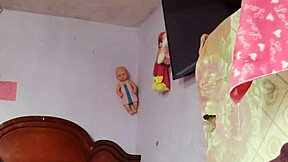 Sniffing step mother-in-law’s panties led to a massive cumshot alone