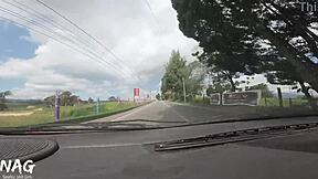 Skinny Colombian girl pounded hard in UberSex ride