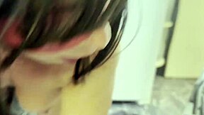 Cooking and fucking part 3 with taboo pussy play and cum in mouth