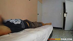 Tiny latina gets deep anal close-up