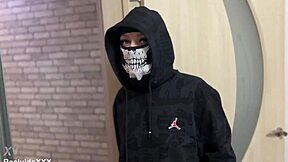 Sexy Brunette Thief with Pierced Nipples Caught and Fucked in Homemade Trap