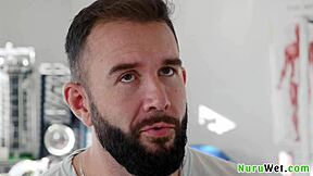 Can Sexy Blonde Teen Explain Nuru Massage To Client?