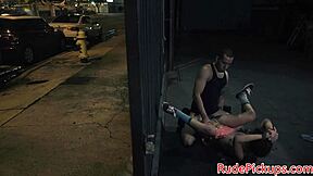 spex teen gets facial from dom outdoors