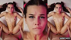 Rough Fuck Turns Teen Into Cumdumpster 😈