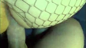 i shared a moment with him in fishnets. he gave me something special in my mouth.