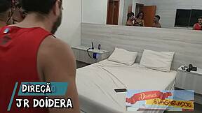 Skinny asian teen bent over for double action with antonyvtt and leo ogro