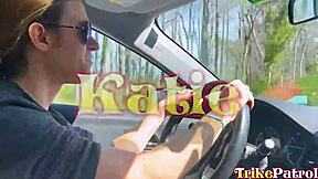 Katie Cai, the petite Asian teen pornstar, got picked up by Trikepatrol and got fucked hard.