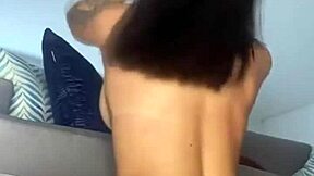 Young sexy girlfriend films solo masturbation for boyfriend, but with a twist