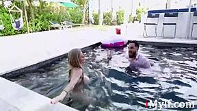 Hey, watch this busty blonde milf get her wet pussy pounded!