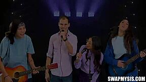 Teen Pop Stepsibs Aubry and Sona Swap for Raunchy Orgy