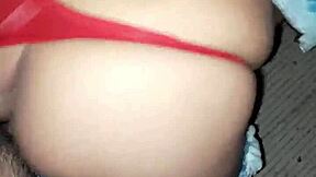 Drunk sister-in-law spreads legs for public street banging