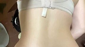 I'm getting slutted out in the public bathroom with rough doggystyle and gagging.