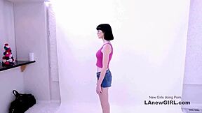 beautiful brunette seduced by producer in audition