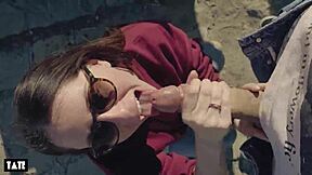 amateur whore craves outdoor cock for deepthroat with random guy