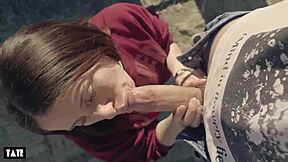 amateur whore craves outdoor cock for deepthroat with random guy