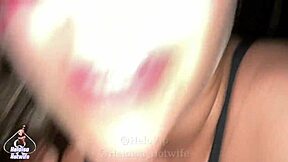 Whore wife's glory hole action shocks husband watching!