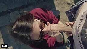 amateur whore craves outdoor cock for deepthroat with random guy