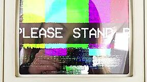 Aria Nicole's petite pussy spreads wide backstage, shocked and blasted with cum in close-up.