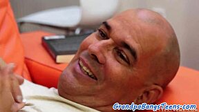 that smalltitted teen babe riding grandpa's cock so eagerly