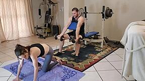 Gym Whore Gets Unexpected Pussyfucking Creampie After Intense Foreplay