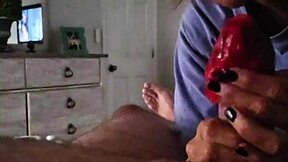 Amateur wife performs sloppy blowjob on webcam