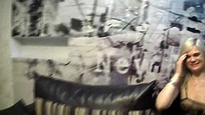 Lucky guy bangs his cute blonde teacher hard