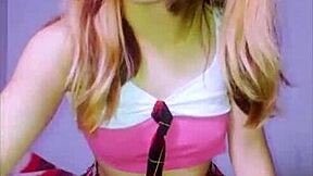 bonneyuwu chatting with her stepfather in a skirt