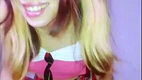 bonneyuwu chatting with her stepfather in a skirt