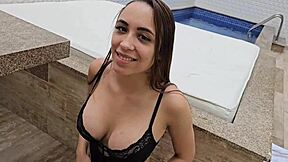 Priscila Belini starts the year with steamy homemade lingerie action.